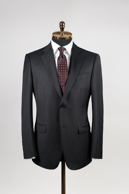 Imported 100% Wool 1881 Gentry Black Slim-fit Casual Men‘s Business Suits