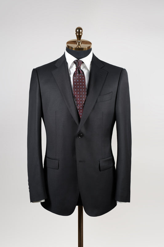 Imported 100% Wool 1881 Gentry Black Slim-fit Casual Men‘s Business Suits