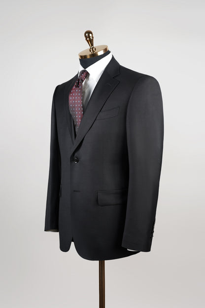 Imported 100% Wool 1881 Gentry Black Slim-fit Casual Men‘s Business Suits