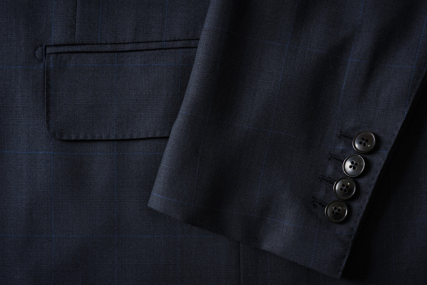 Imported 100% Wool  Mid night Blue Slim-fit Casual Men‘s Business Suits