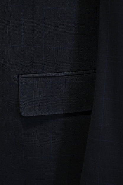 Imported 100% Wool  Mid night Blue Slim-fit Casual Men‘s Business Suits