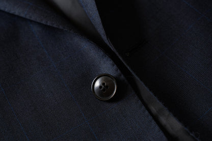 Imported 100% Wool  Mid night Blue Slim-fit Casual Men‘s Business Suits