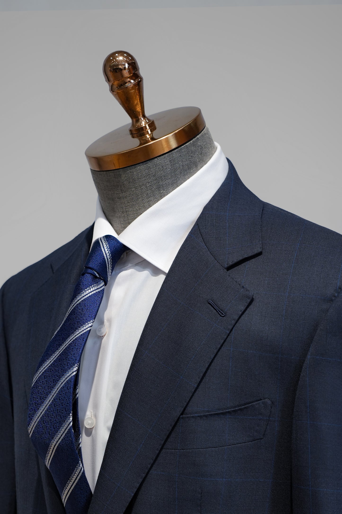 Imported 100% Wool  Mid night Blue Slim-fit Casual Men‘s Business Suits