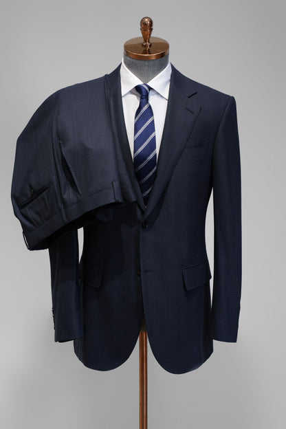 Imported 100% Wool  Mid night Blue Slim-fit Casual Men‘s Business Suits