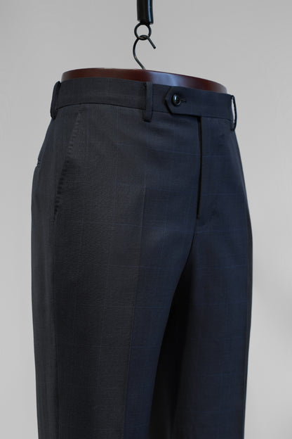 Imported 100% Wool  Mid night Blue Slim-fit Casual Men‘s Business Suits