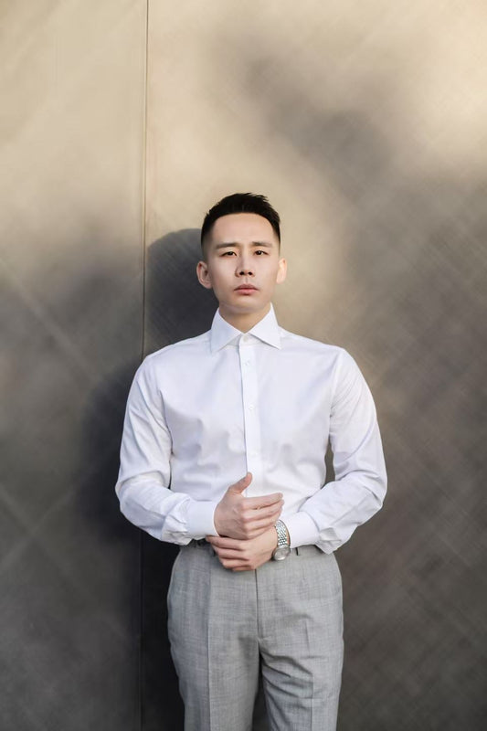 200S Bamboo Fiber Fabric Windsor Collar Luxury Slim Fit Business Spandex Comfort Easiest Shirt