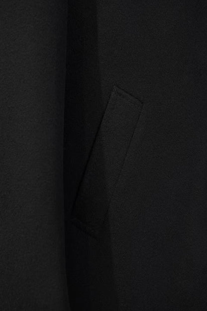 【Australian Texture】Autumn winter Shirt Collar Single-breasted Mid-length Men‘s 100% Whole Wool Coat