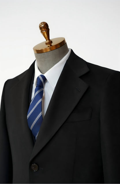 【Australian Texture】Autumn Winter Notched Lapel Single-breasted Mid-length Men‘s 100% Whole Wool Coat