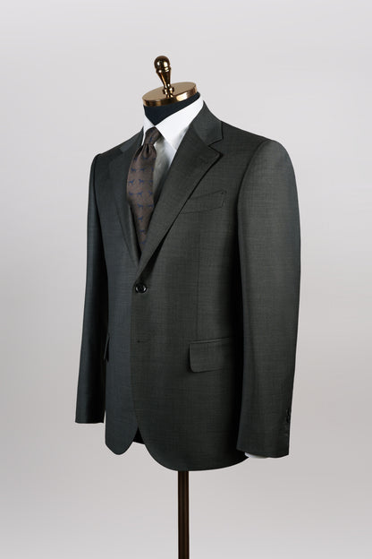 Imported 100% Wool 1881 British Green Slim-fit Casual Men‘s Business Suits