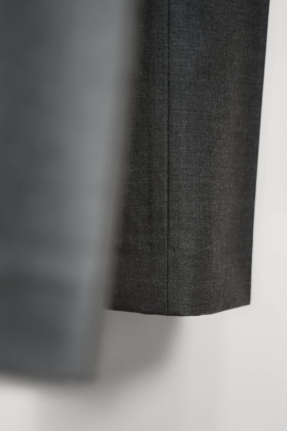 BANG&MAIZE/100% Pure Wool Luxury Charcoal Gray Leisure Business Slim Fit Suit Trousers【Haute Couture craftsmanship】