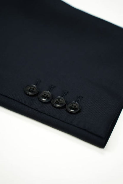 BANG&MAIZE Italy 1881 Deep Navy 100% Wool Handmade Bespoke Suit Set – Business Casual 1002