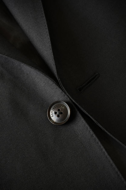 Imported 100% Wool 1881 Gentry Black Slim-fit Casual Men‘s Business Suits