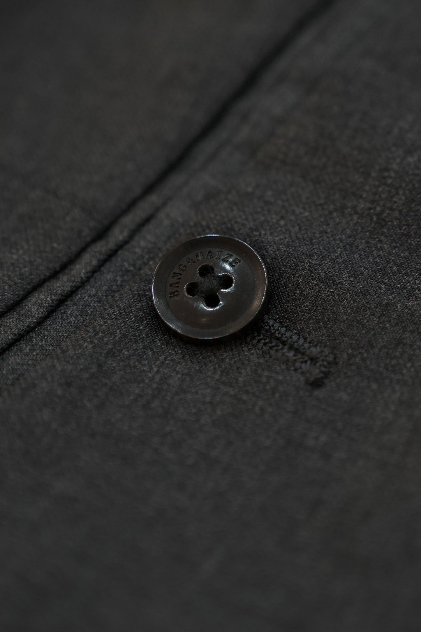 BANG&MAIZE/100% Pure Wool Luxury Charcoal Gray Leisure Business Slim Fit Suit Trousers【Haute Couture craftsmanship】