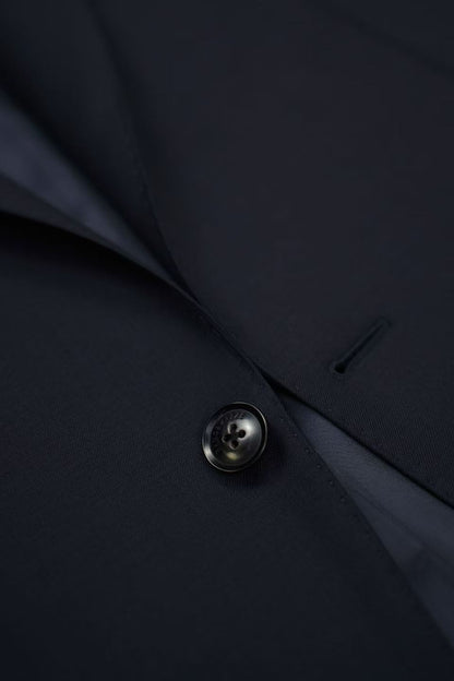 BANG&MAIZE Italy 1881 Deep Navy 100% Wool Handmade Bespoke Suit Set – Business Casual 1002