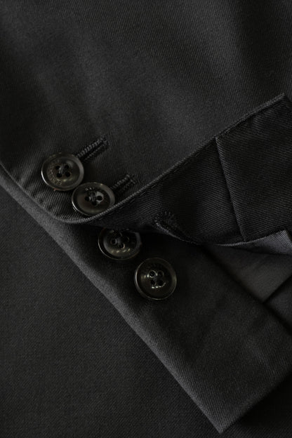 Imported 100% Wool 1881 Gentry Black Slim-fit Casual Men‘s Business Suits