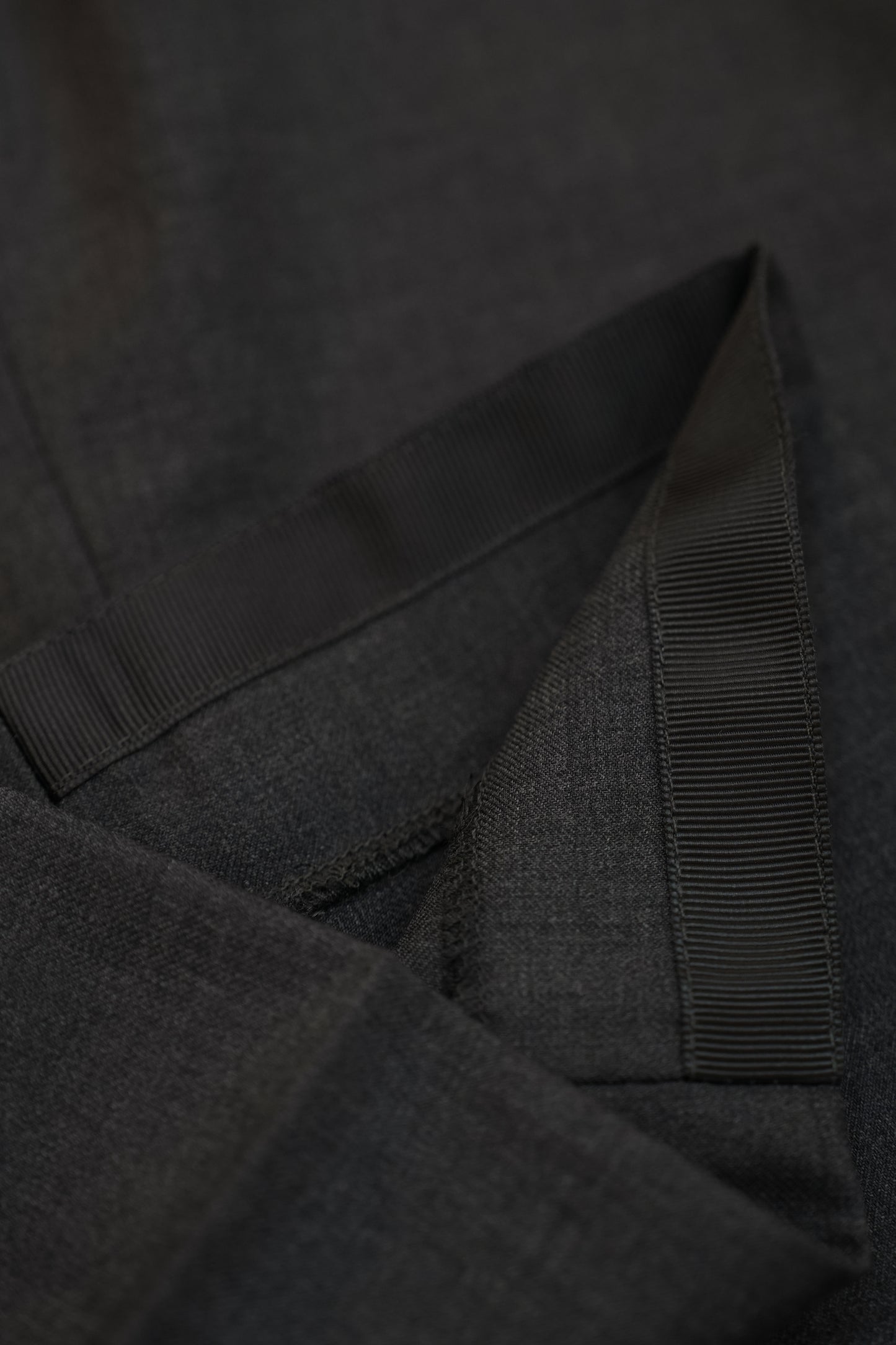 BANG&MAIZE/100% Pure Wool Luxury Charcoal Gray Leisure Business Slim Fit Suit Trousers【Haute Couture craftsmanship】
