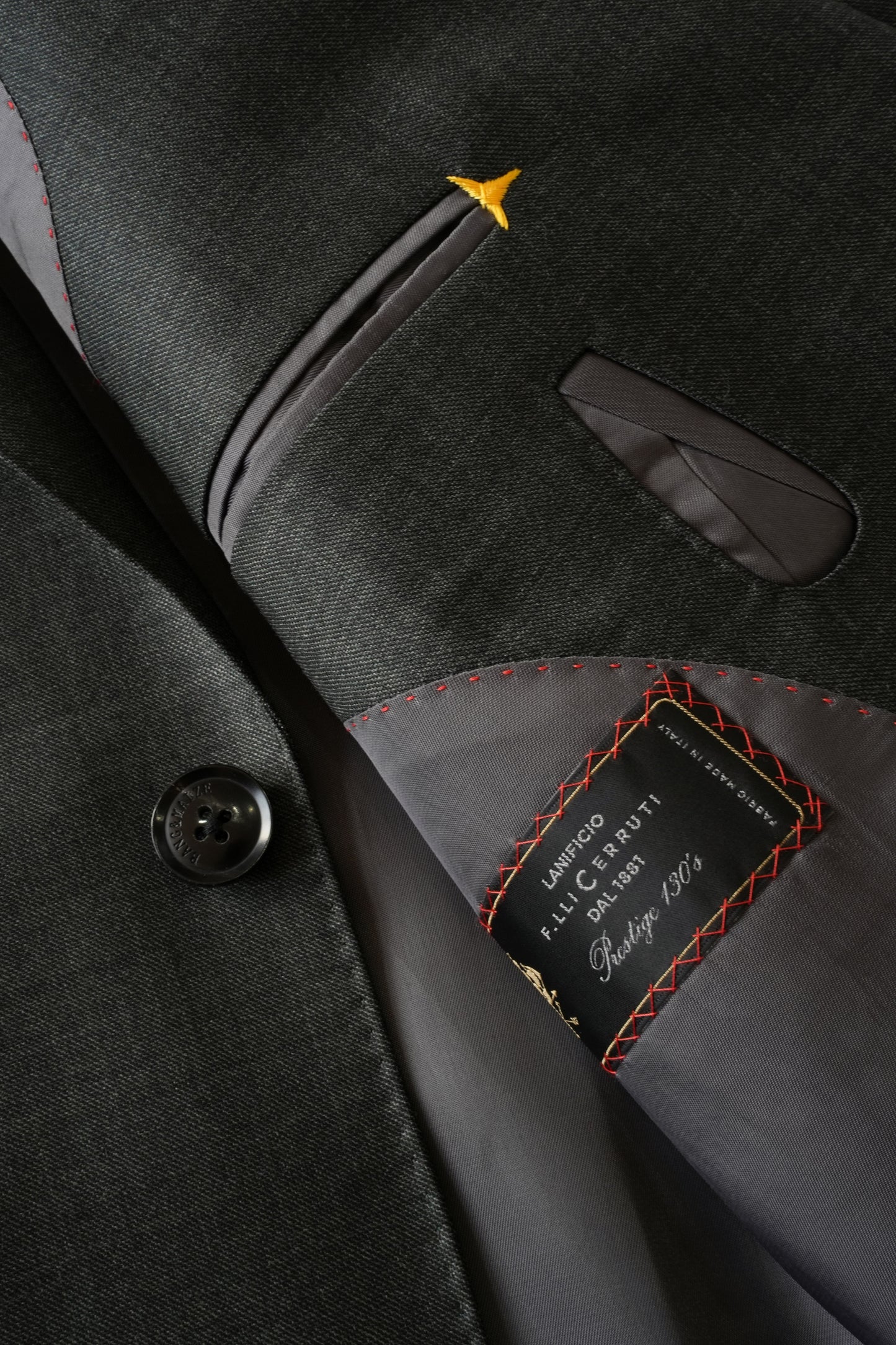 Imported 100% Wool 1881 British Green Slim-fit Casual Men‘s Business Suits