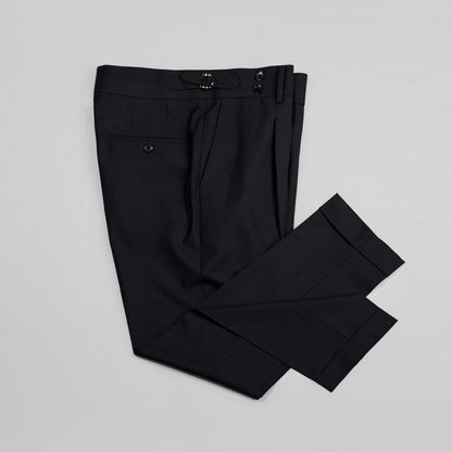 【Machine Washed】100% Wool Men's Business Straight Pants Comfortable And Versatile Suit Trousers