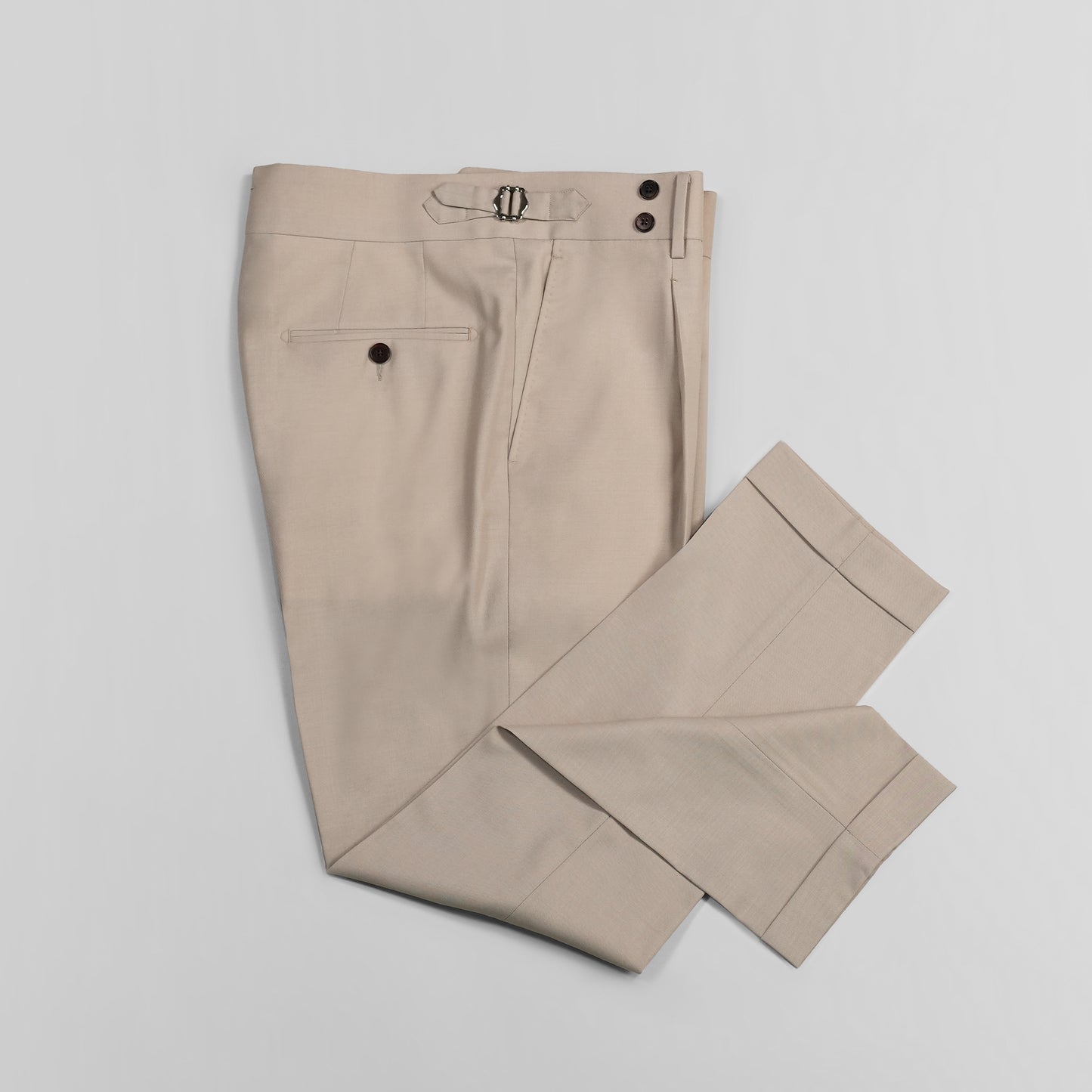 【Machine Washed】100% Wool Men's Business Straight Pants Comfortable And Versatile Suit Trousers
