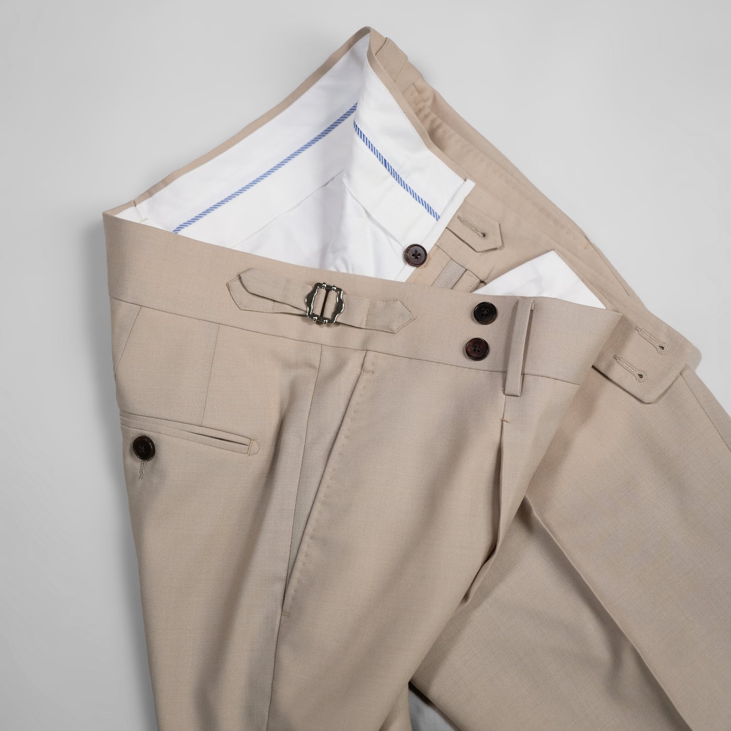【Machine Washed】100% Wool Men's Business Straight Pants Comfortable And Versatile Suit Trousers