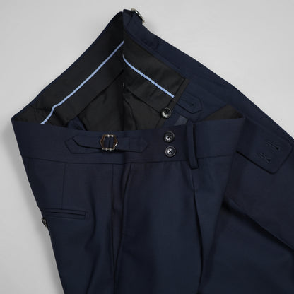 【Machine Washed】100% Wool Men's Business Straight Pants Comfortable And Versatile Suit Trousers