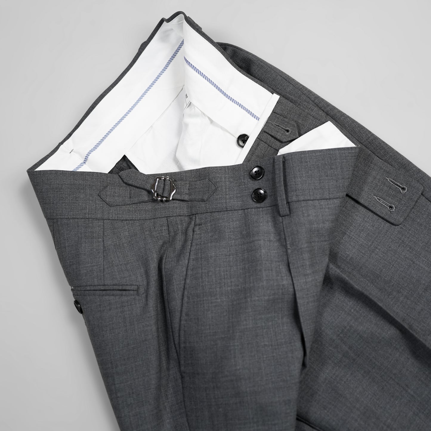 【Machine Washed】100% Wool Men's Business Straight Pants Comfortable And Versatile Suit Trousers
