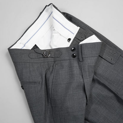【Machine Washed】100% Wool Men's Business Straight Pants Comfortable And Versatile Suit Trousers