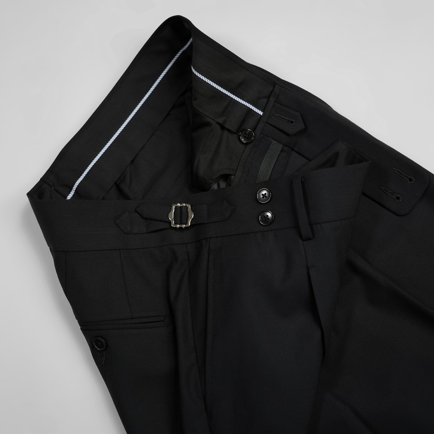 【Machine Washed】100% Wool Men's Business Straight Pants Comfortable And Versatile Suit Trousers