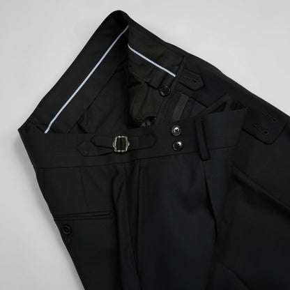 【Machine Washed】100% Wool Men's Business Straight Pants Comfortable And Versatile Suit Trousers