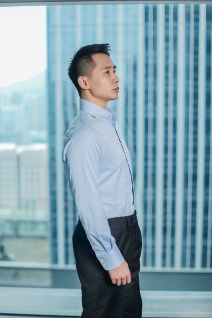 180S Bamboo Fiber Fabric Windsor Collar Luxury Slim Fit Business Spandex Comfort Easiest Shirt