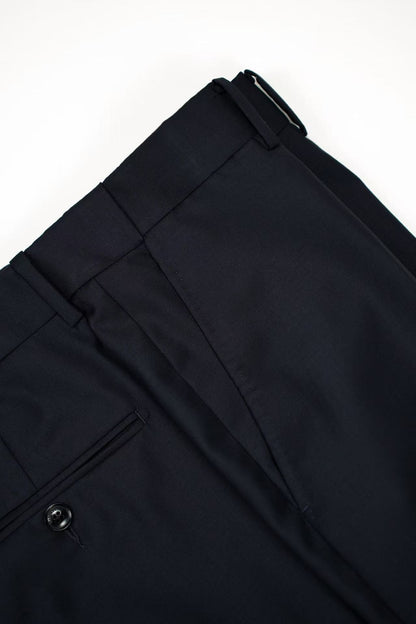 BANG&MAIZE Italy 1881 Deep Navy 100% Wool Handmade Bespoke Suit Set – Business Casual 1002